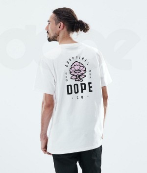 Dope Snow Daily Rose メンズ Tシャツ 白 | JPIS2986