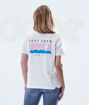 Dope Snow Regular Range レディース Tシャツ 白 | JPGL3769