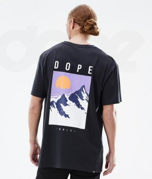 Dope Snow Standard Peak メンズ Tシャツ 黒 | JPRW2990