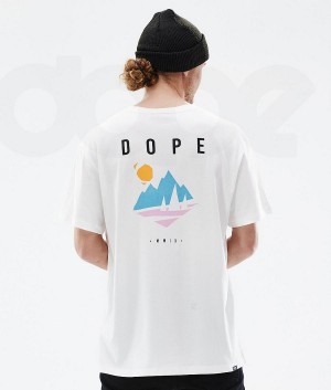 Dope Snow Standard Pine メンズ Tシャツ 白 | JPWY2992