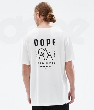 Dope Snow Standard Summit メンズ Tシャツ 白 | JPHK2996