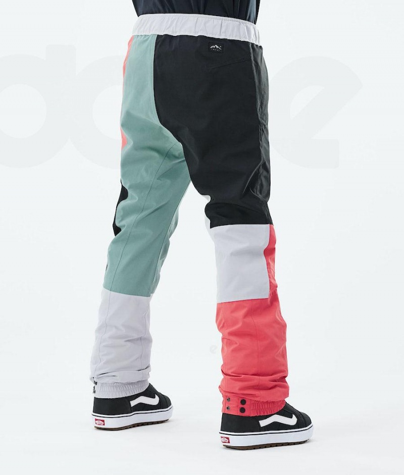 Dope Snow Blizzard LE W Limited Edition Patchwork レディース スノーボードパンツ ピンク 緑 | JPJJ3234