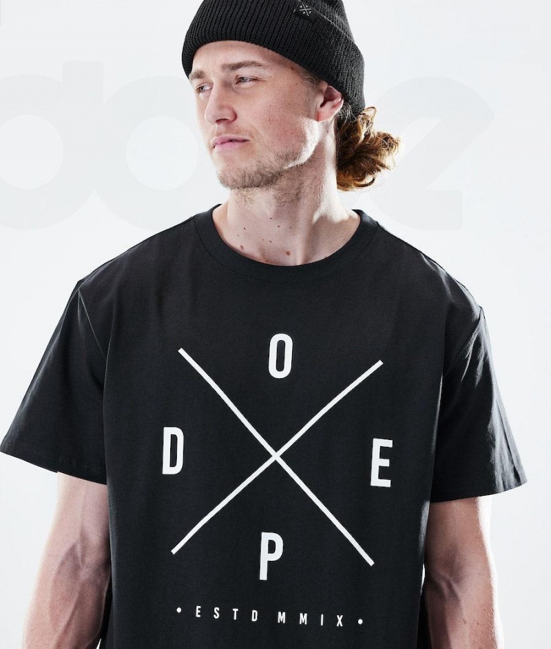 Dope Snow Daily 2X-UP メンズ Tシャツ 黒 | JPHK2977