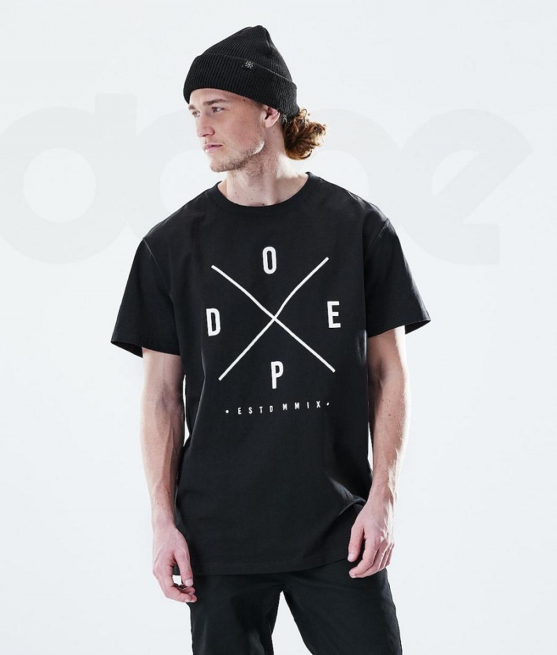 Dope Snow Daily 2X-UP メンズ Tシャツ 黒 | JPHK2977