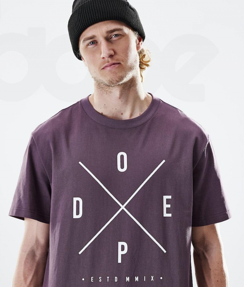 Dope Snow Daily 2X-UP メンズ Tシャツ 紫 | JPHK2978