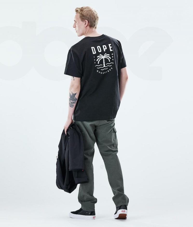 Dope Snow Daily Palm メンズ Tシャツ 黒 | JPFM2980