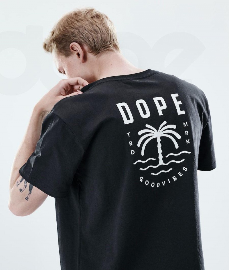 Dope Snow Daily Palm メンズ Tシャツ 黒 | JPFM2980