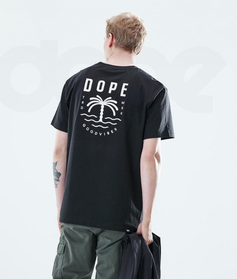 Dope Snow Daily Palm メンズ Tシャツ 黒 | JPFM2980