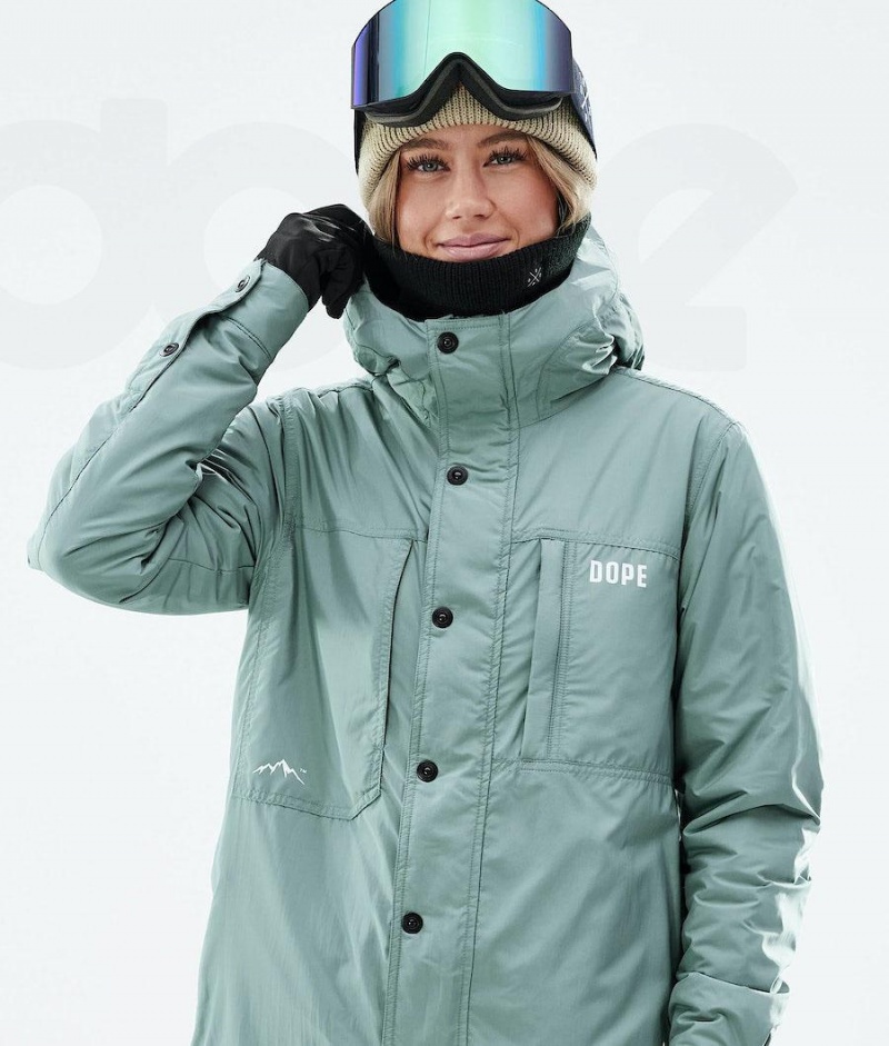 Dope Snow Insulated W レディース スノーボードジャケット 緑 | JPOR3488