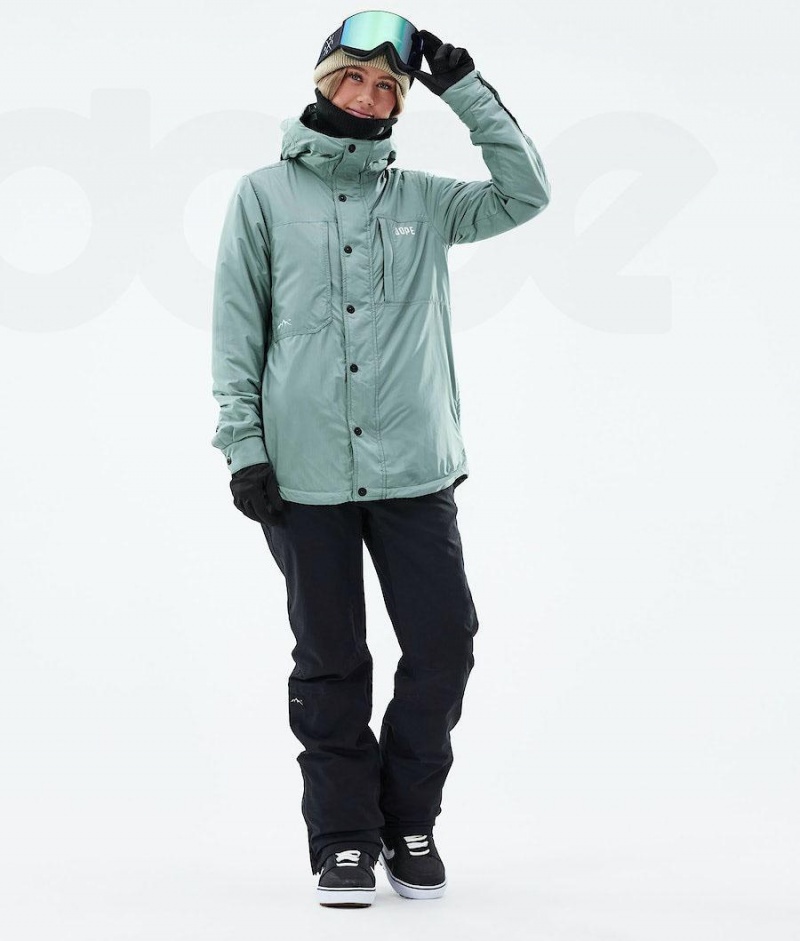 Dope Snow Insulated W レディース スノーボードジャケット 緑 | JPOR3488