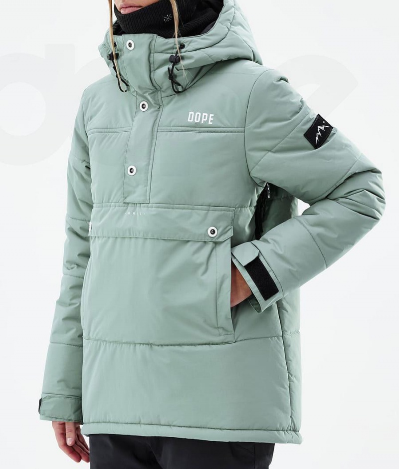 Dope Snow Puffer W レディース スノーボードジャケット 緑 | JPKI3505