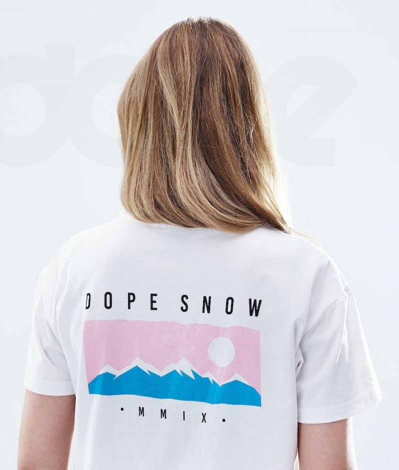 Dope Snow Regular Range レディース Tシャツ 白 | JPGL3769