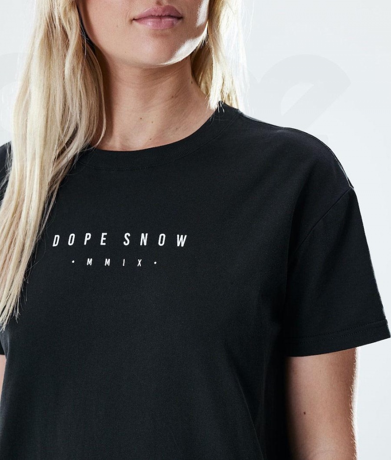 Dope Snow Regular Range レディース Tシャツ 黒 | JPHK3768