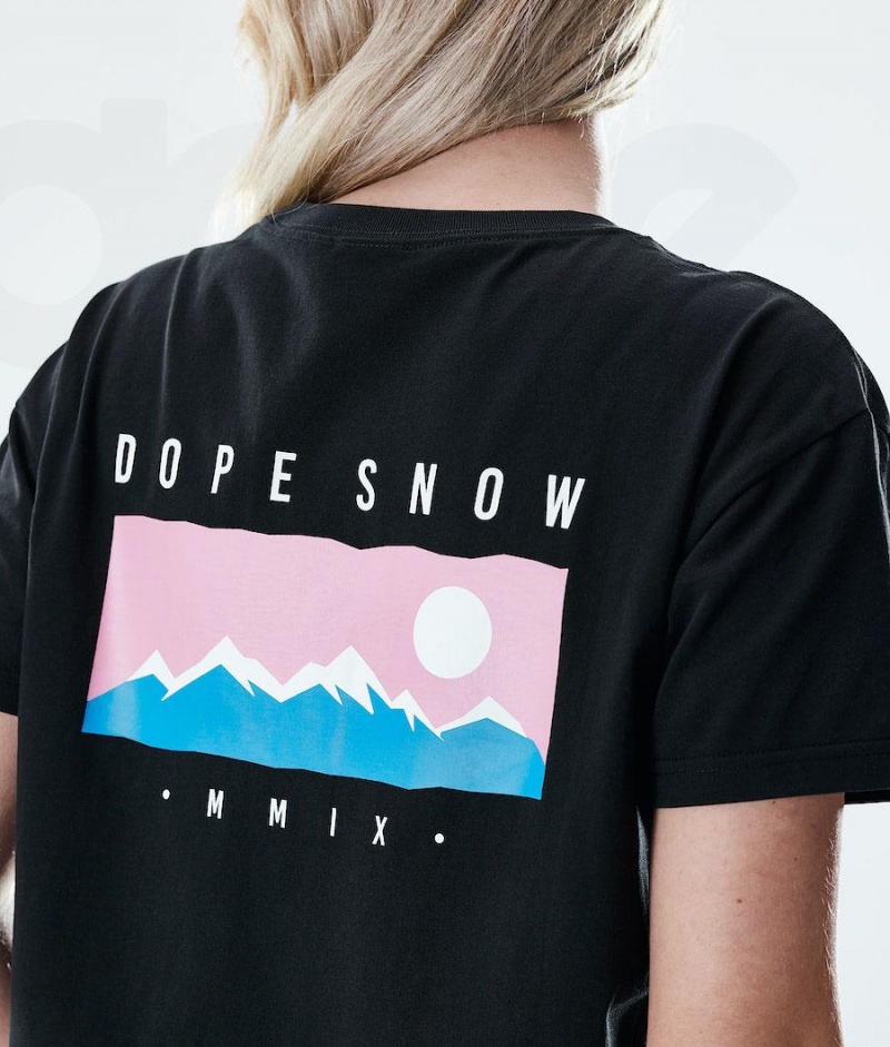 Dope Snow Regular Range レディース Tシャツ 黒 | JPHK3768