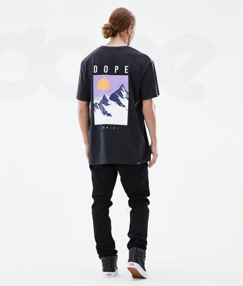 Dope Snow Standard Peak メンズ Tシャツ 黒 | JPRW2990