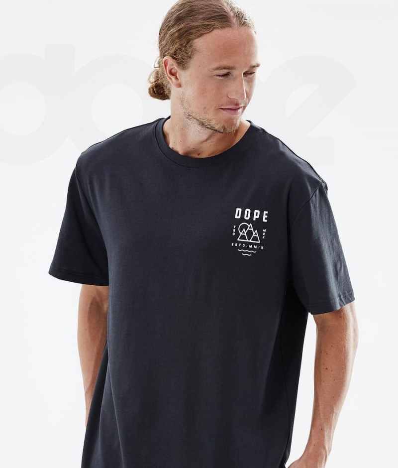 Dope Snow Standard Summit メンズ Tシャツ 黒 | JPFM2998