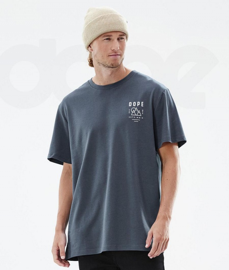 Dope Snow Standard Summit メンズ Tシャツ 青 | JPGL2997