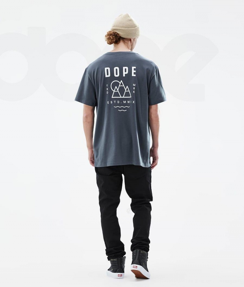 Dope Snow Standard Summit メンズ Tシャツ 青 | JPGL2997