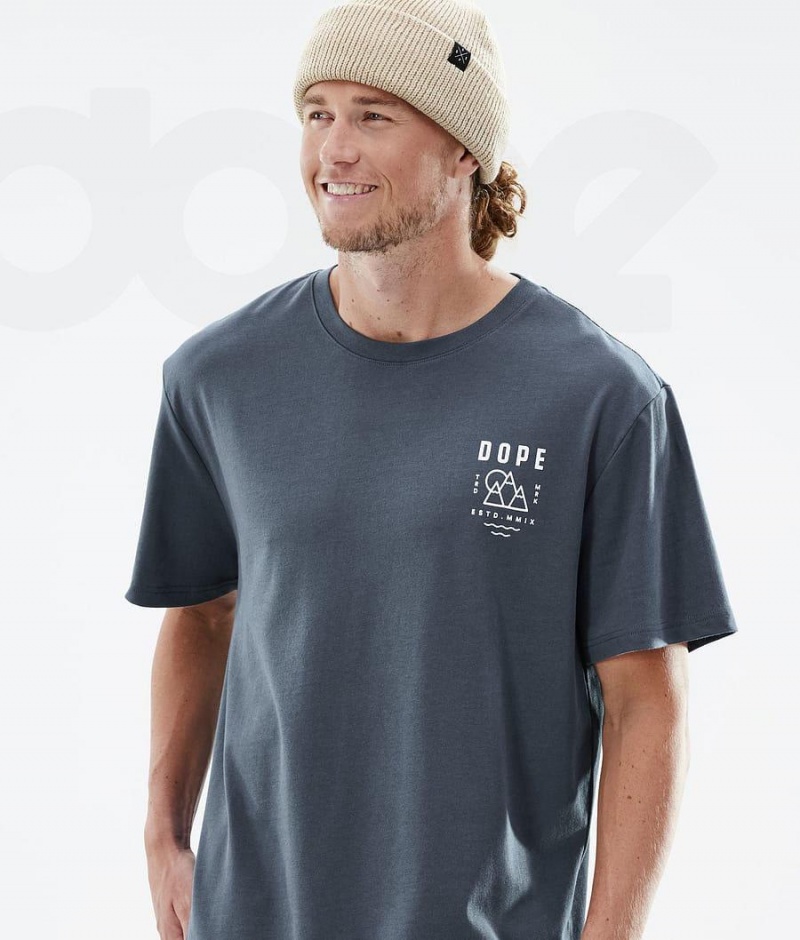 Dope Snow Standard Summit メンズ Tシャツ 青 | JPGL2997