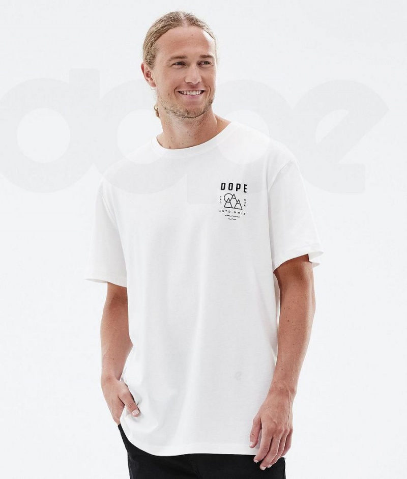 Dope Snow Standard Summit メンズ Tシャツ 白 | JPHK2996