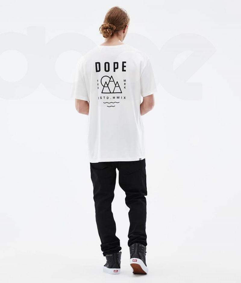 Dope Snow Standard Summit メンズ Tシャツ 白 | JPHK2996