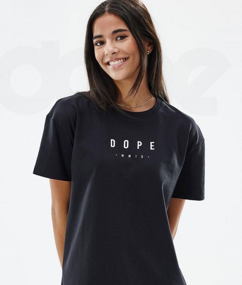 Dope Snow Standard W Peak レディース Tシャツ 黒 | JPIS3776