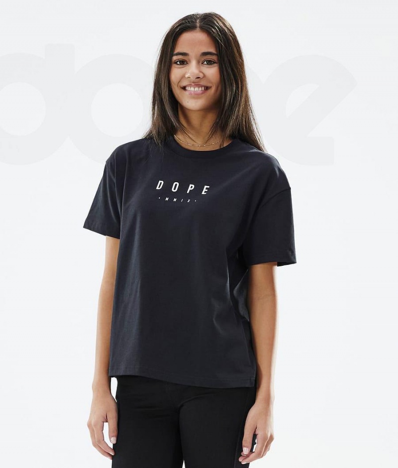 Dope Snow Standard W Peak レディース Tシャツ 黒 | JPIS3776