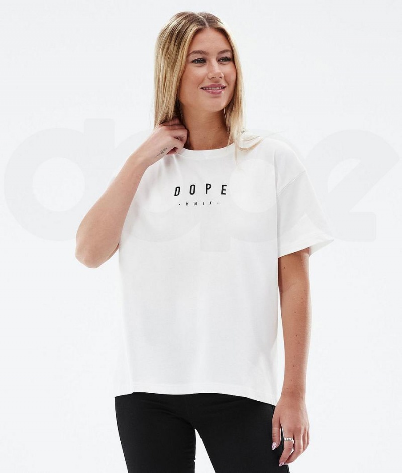 Dope Snow Standard W Peak レディース Tシャツ 白 | JPUT3777