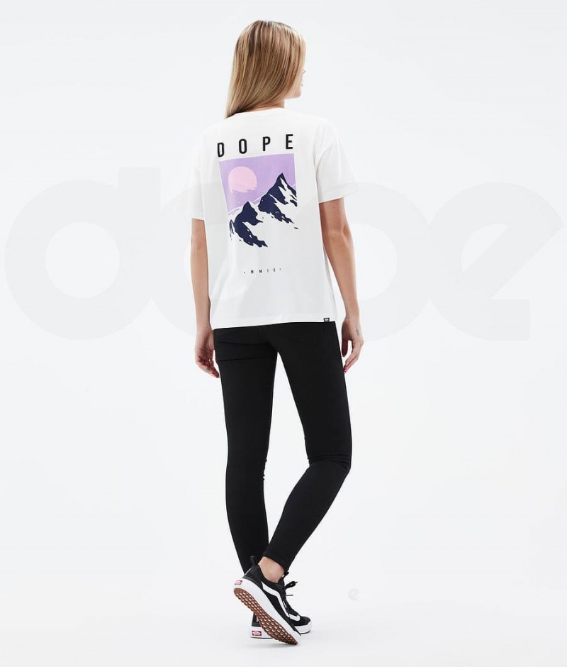 Dope Snow Standard W Peak レディース Tシャツ 白 | JPUT3777