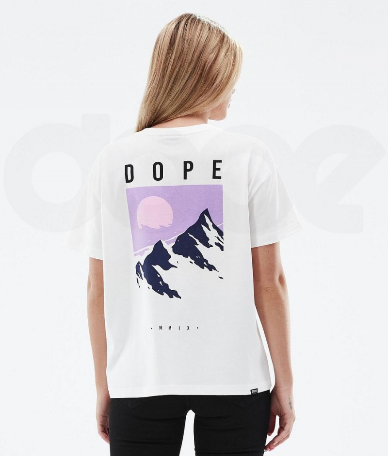 Dope Snow Standard W Peak レディース Tシャツ 白 | JPUT3777