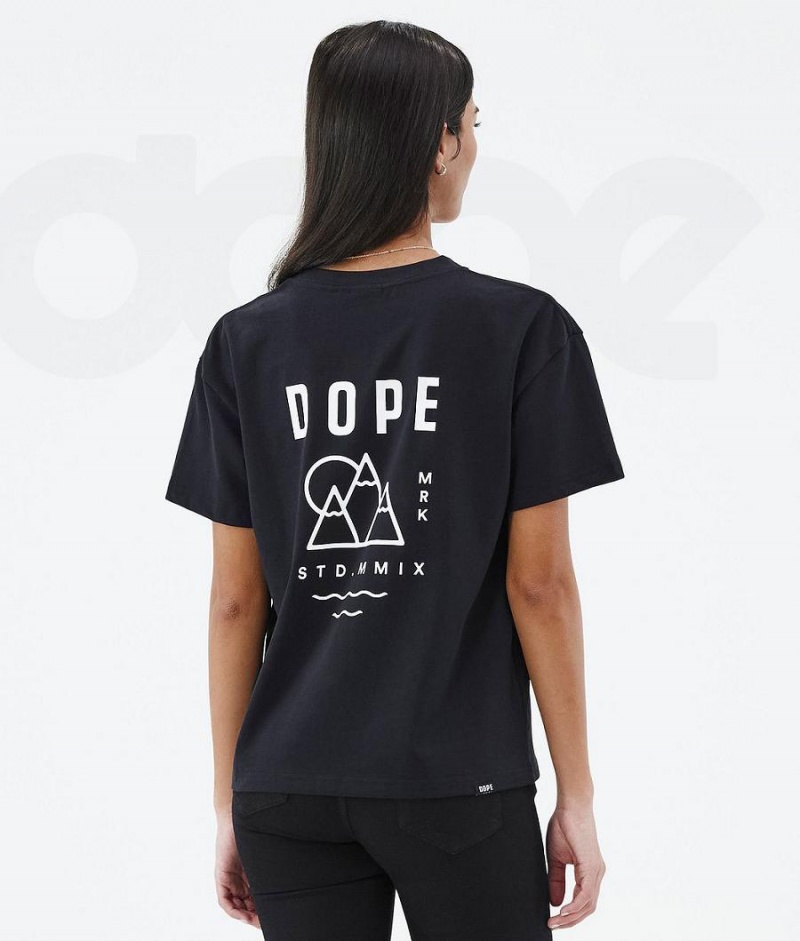 Dope Snow Standard W Summit レディース Tシャツ 黒 | JPMA3784