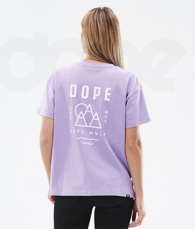 Dope Snow Standard W Summit レディース Tシャツ 紫 | JPQZ3783